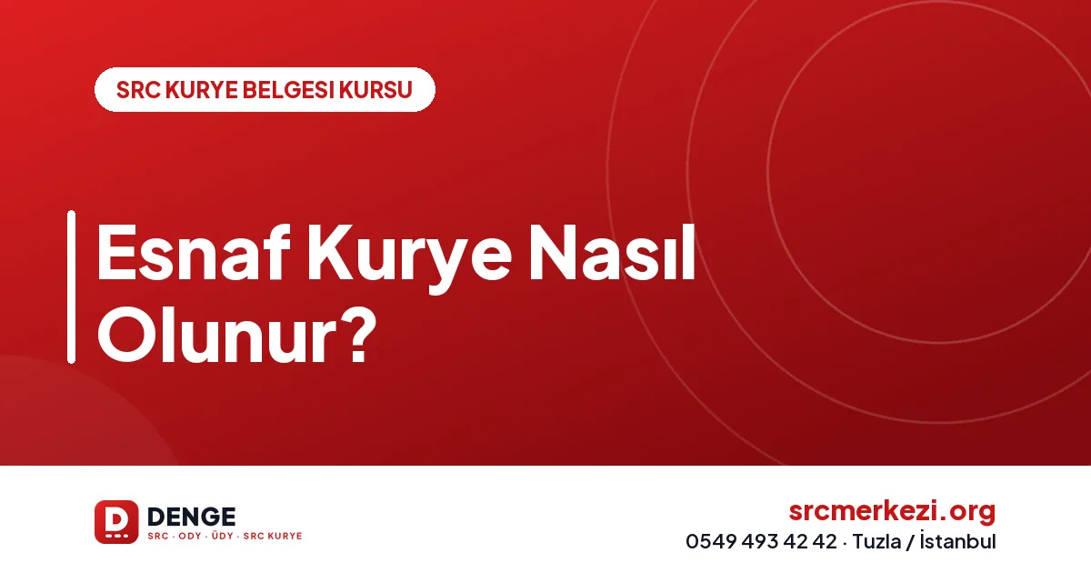 Esnaf Kurye Nasıl Olunur?