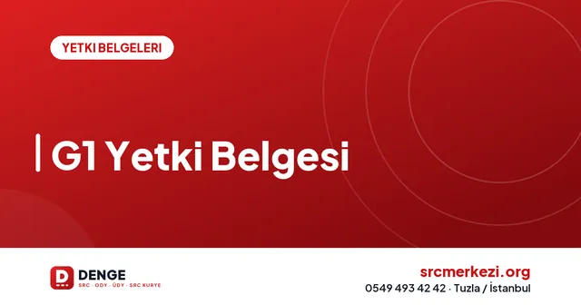 G1 Yetki Belgesi kapak görseli