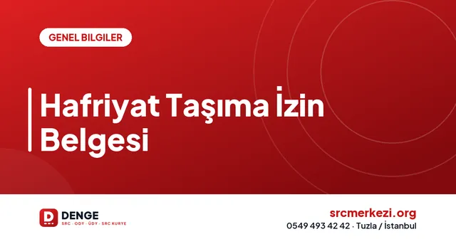 Hafriyat Taşıma İzin Belgesi kapak görseli