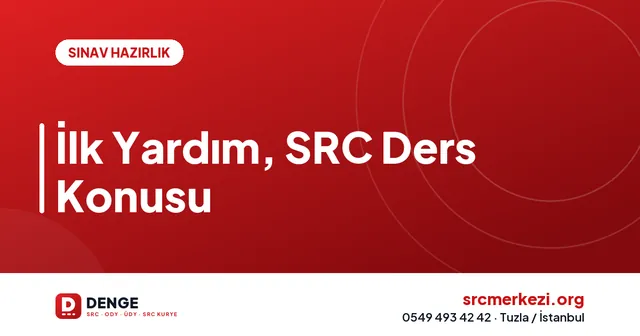 İlk Yardım, SRC Ders Konusu kapak görseli