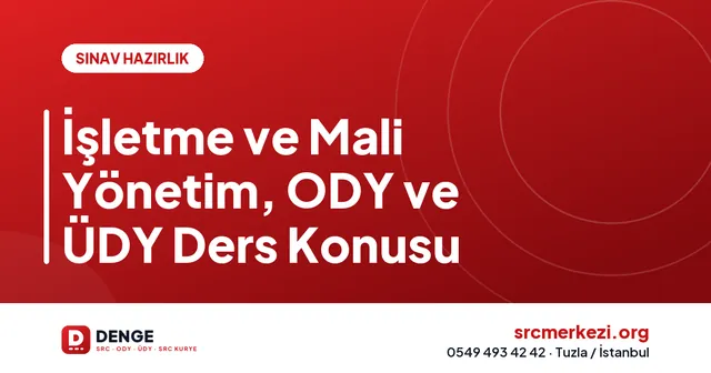 İşletme ve Mali Yönetim, ODY ve ÜDY Ders Konusu kapak görseli
