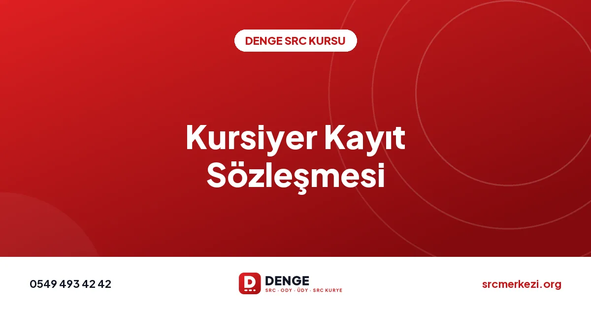 Kursiyer Kayıt Sözleşmesi