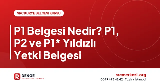 P1 Belgesi Nedir? P1, P2 ve P1* Yıldızlı Yetki Belgesi kapak görseli