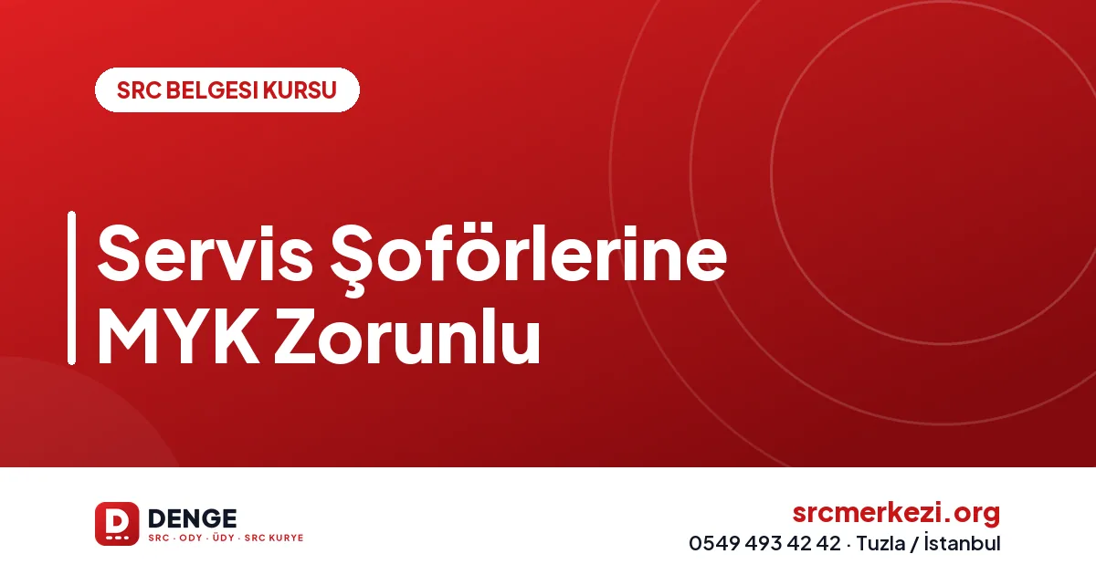 Servis Şoförlerine MYK Zorunlu