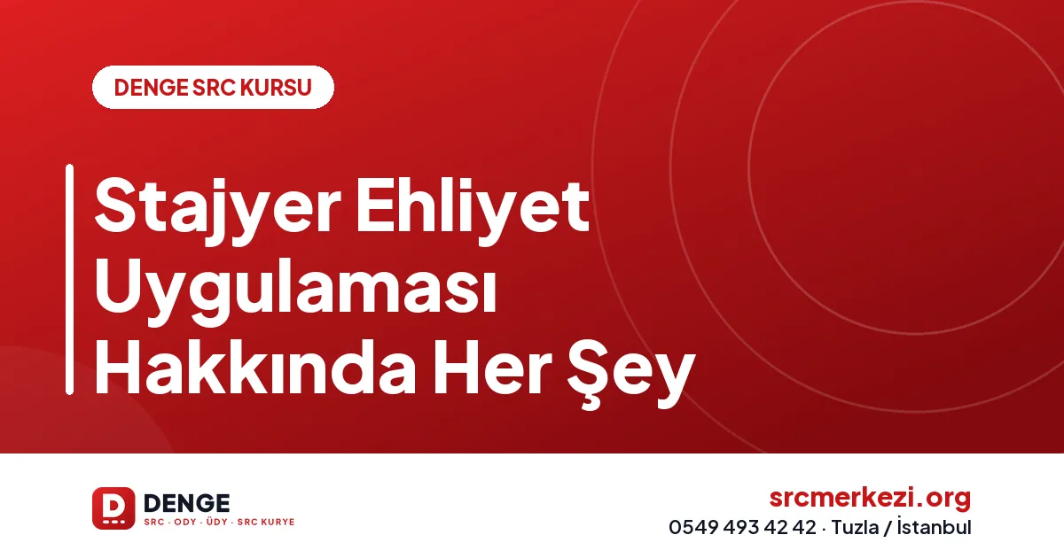 Stajyer Ehliyet Uygulaması Hakkında Her Şey