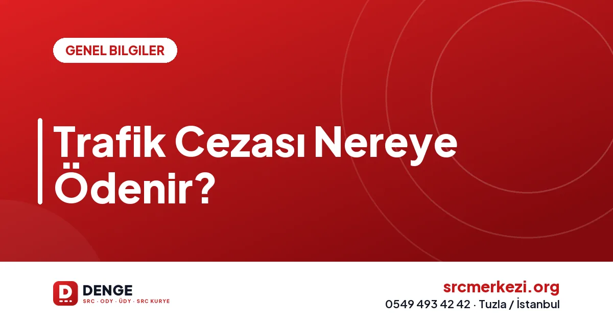 Trafik Cezası Nereye Ödenir?