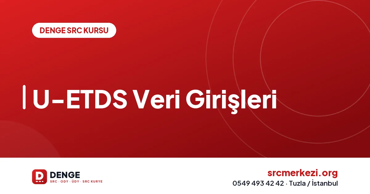 U-ETDS Veri Girişleri