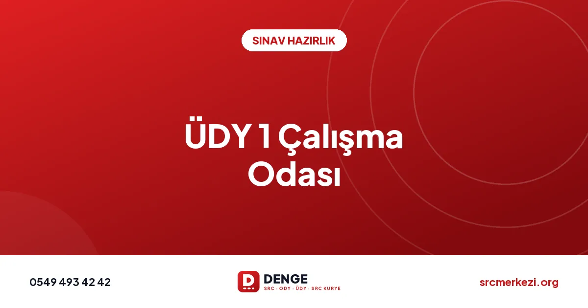 ÜDY 1 Çalışma Odası