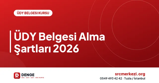 ÜDY Belgesi Alma Şartları 2026 kapak görseli
