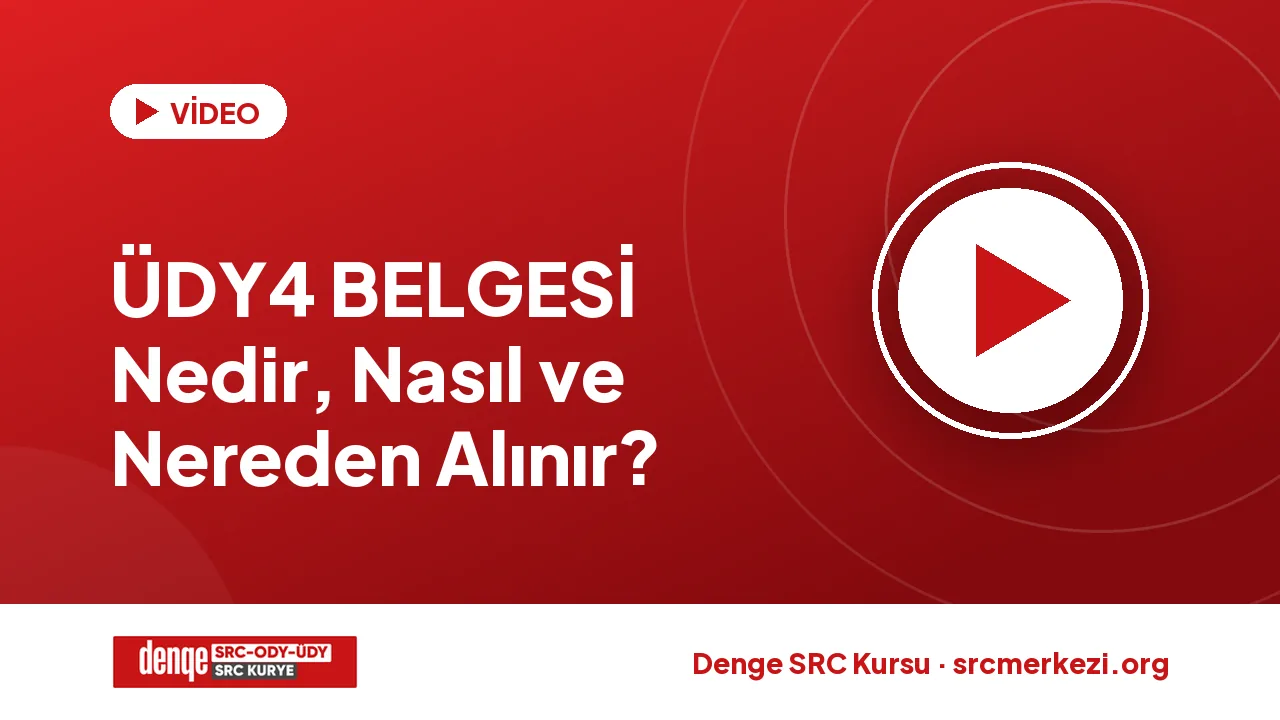 ÜDY4 BELGESİ Nedir, Nasıl ve Nereden Alınır? videosu