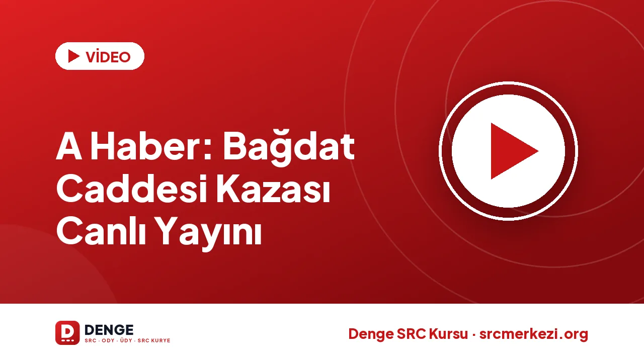 A Haber: Bağdat Caddesi Kazası Canlı Yayını videosu