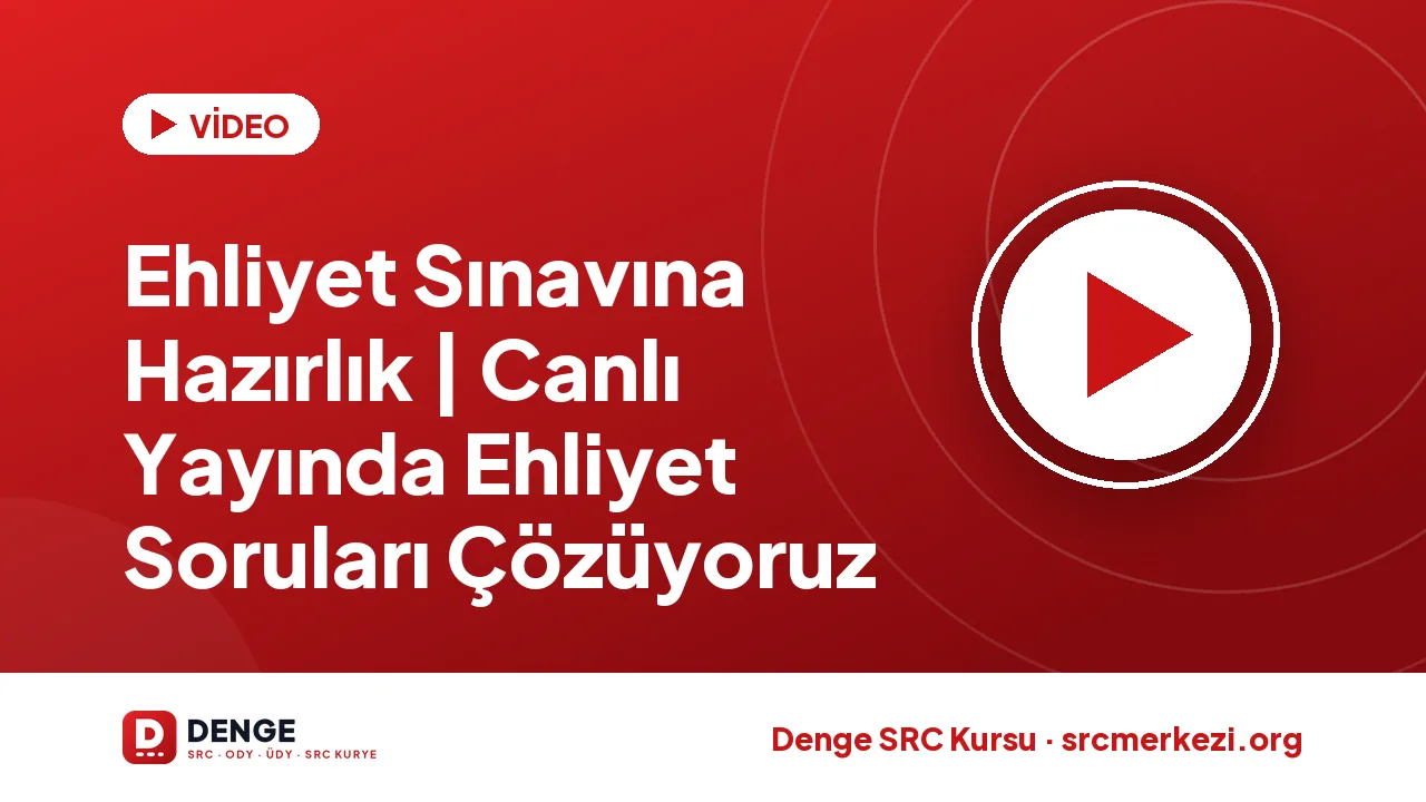 Ehliyet Sınavına Hazırlık | Canlı Yayında Ehliyet Soruları Çözüyoruz videosu