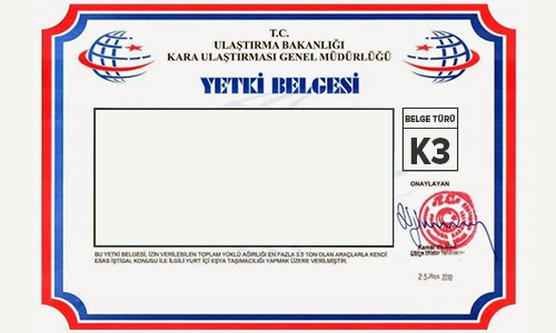 K Yetki Belgesi Nedir