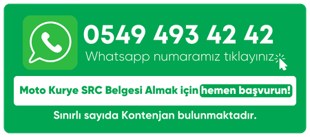 Moto Kurye SRC Belgesi iletisim
