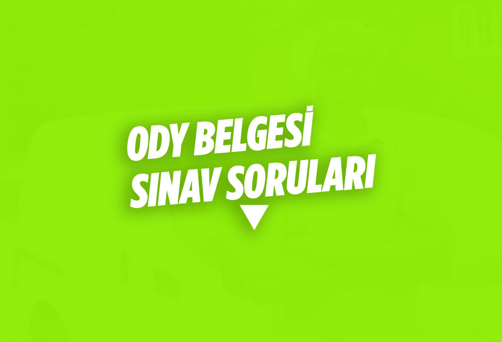ODY Belgesi Sınav Soruları