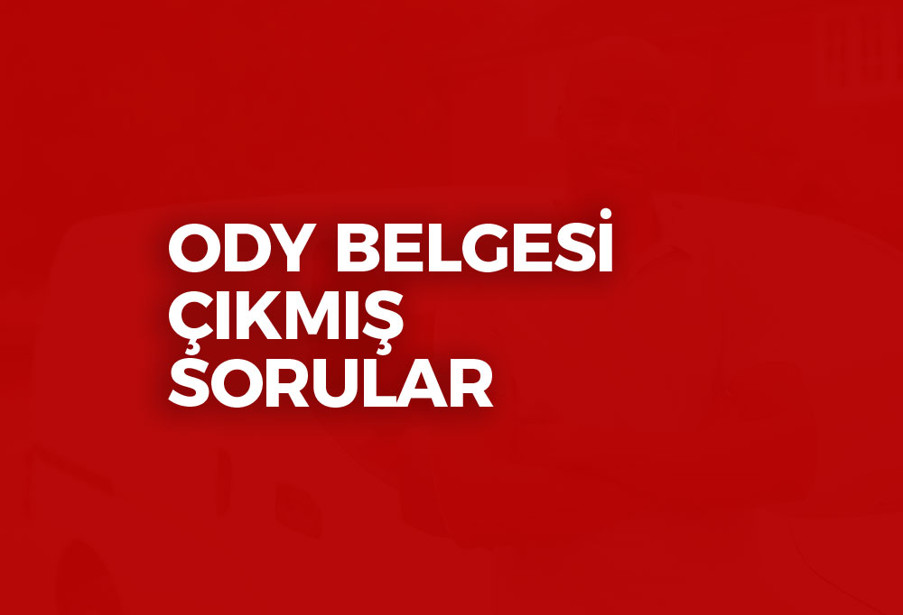 ODY Belgesi Çıkmış Sorular 2023