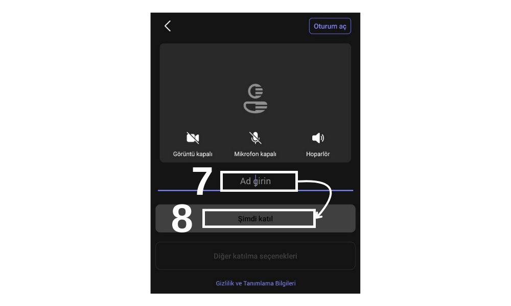 Artık son aşamadayız, burada Adınızı girerek Şimdi Katıl diyebilirsiniz.